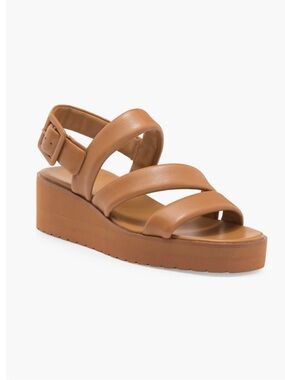 Vince Skylar Tan Platform Leather Women’s Sandal Size 9.5 NIB